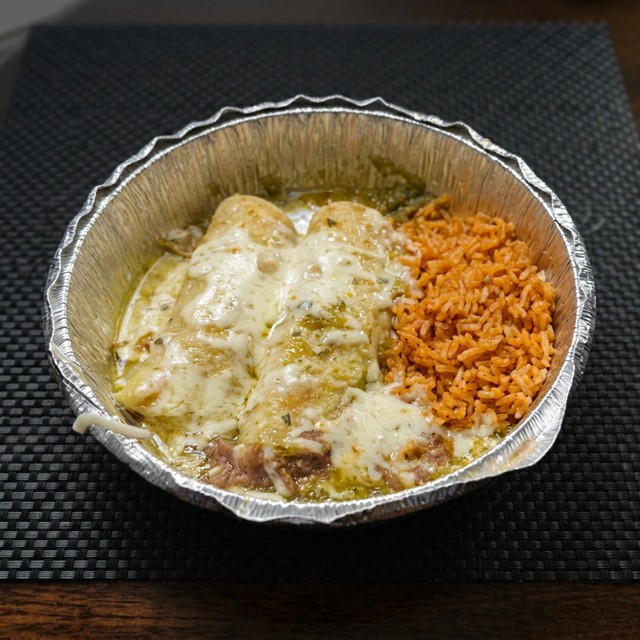 9. Two Chicken Enchiladas.